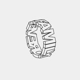 Lav din egen - Bogstav-ring der vises som illustration af en symbolsk ord-ring - Livva