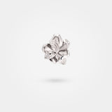 Flower earrings silver – Organic jewellery with nature-inspired leaves in sterling silver – Livva