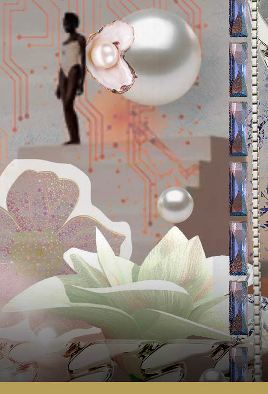 Moodboard der viser min kreative smykke vision - Livva