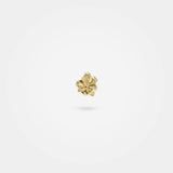 Små blomster øreringe guld - Et delikat organisk design af kronblade – Livva